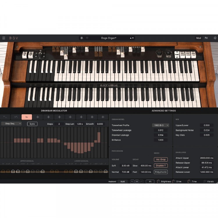 Arturia B-3 V 軟體電子風琴 (序號下載版)