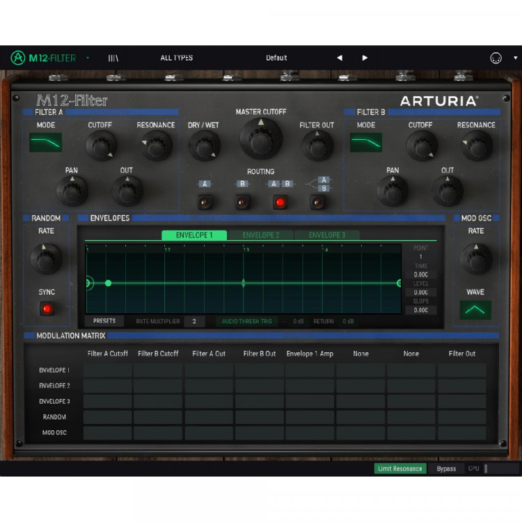 Arturia Filter M12 軟體效果器 (序號下載版)