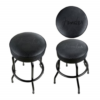 Fender 霧面黑經典 logo 吧台椅