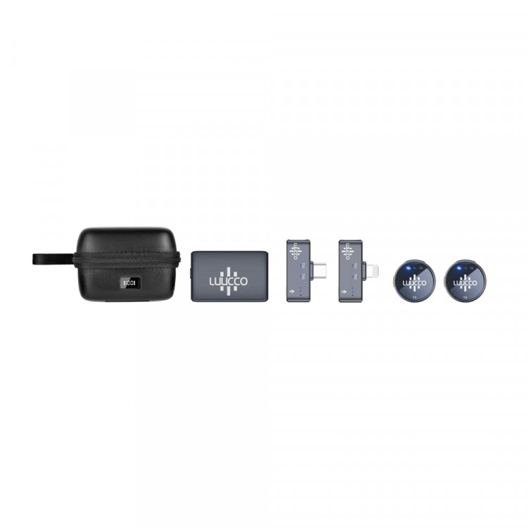 LUUCCO AirWave K2 一對二無線磁吸領夾麥克風 萬用組