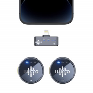 LUUCCO AirWave K2 一對二無線磁吸領夾麥克風 Lightning 版