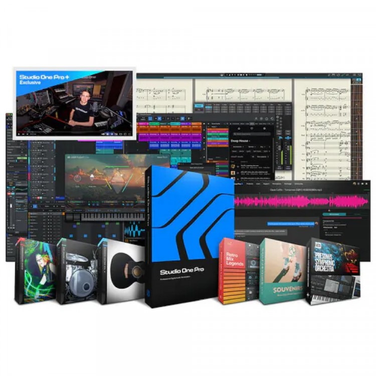 PreSonus Studio One Pro 7 含 Pro+ plug-in 軟體一年期訂閱 (序號下載版)