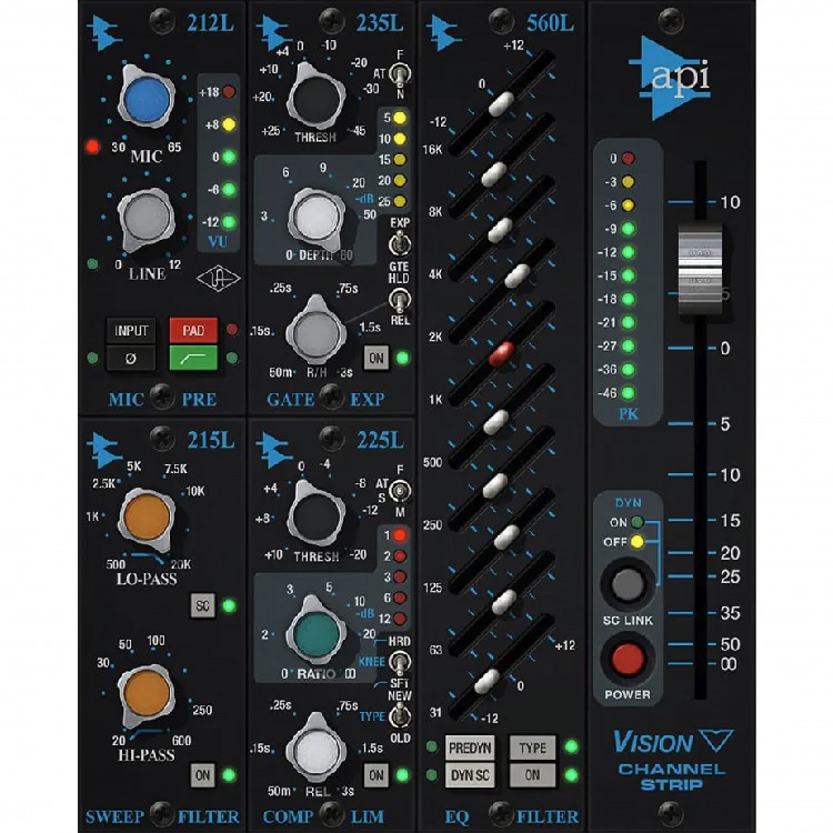 Universal Audio UAD API Vision Channel Strip Collection Plugins 效果器 (序號下載版)