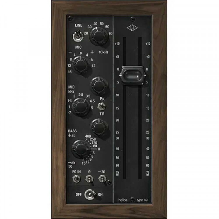 Universal Audio UAD Helios Type 69 Preamp and EQ Collection Plugins 效果器 (序號下載版)
