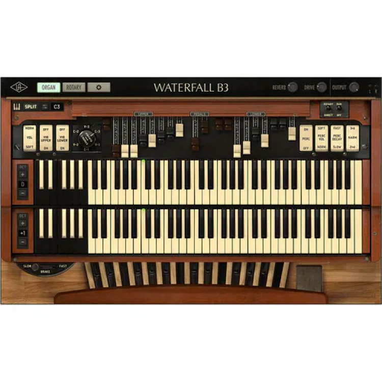 Universal Audio UAD Waterfall B3 Organ Plugins 鋼琴音色 (序號下載版)