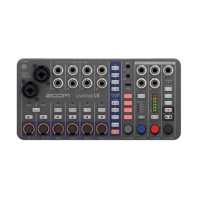 ZOOM LiveTrak L-6 輕便型數位混音機