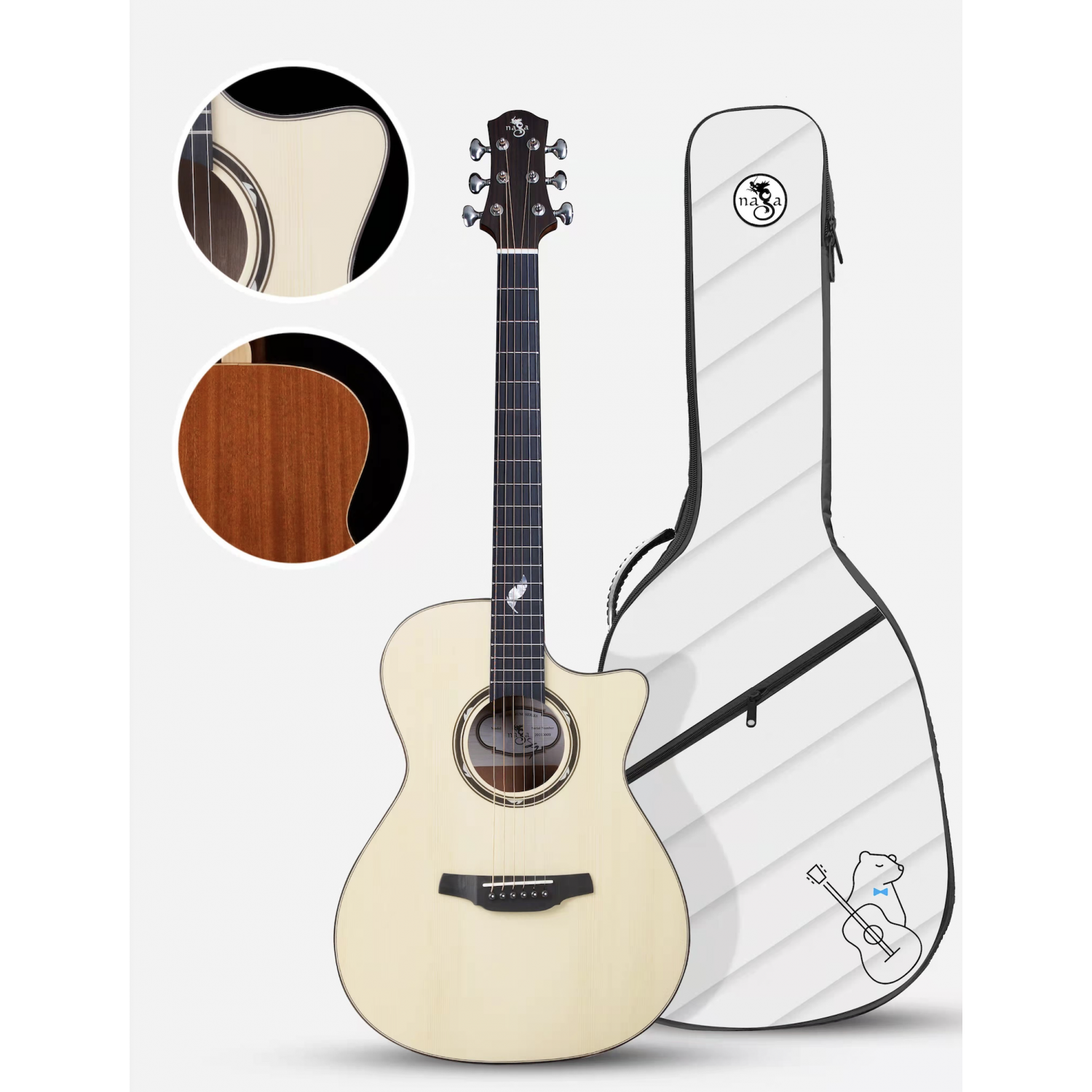 Naga Guitars G-0800C Satoshi Gogo 伍伍慧簽名款風系列面單木吉他