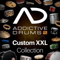 Addictive Drums 2 : Custom XXL Collection 爵士鼓取樣音源套組 (ADpaks、MIDIpaks、Kitpiece Paks 擴充音色各任選10款) (序號下載版)