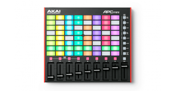 AKAI APC MINI MK2 - Compacte Clip-Launcher met 64 knoppen en USB BUS-Voeding