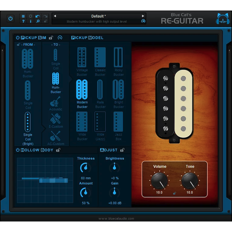 Blue Cat Audio Re-Guitar 吉他音色模擬 Plugins 效果器 (序號下載版)