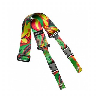 DiMarzio DD2241 Steve Vai ClipLock Green Universe 吉他安全背帶