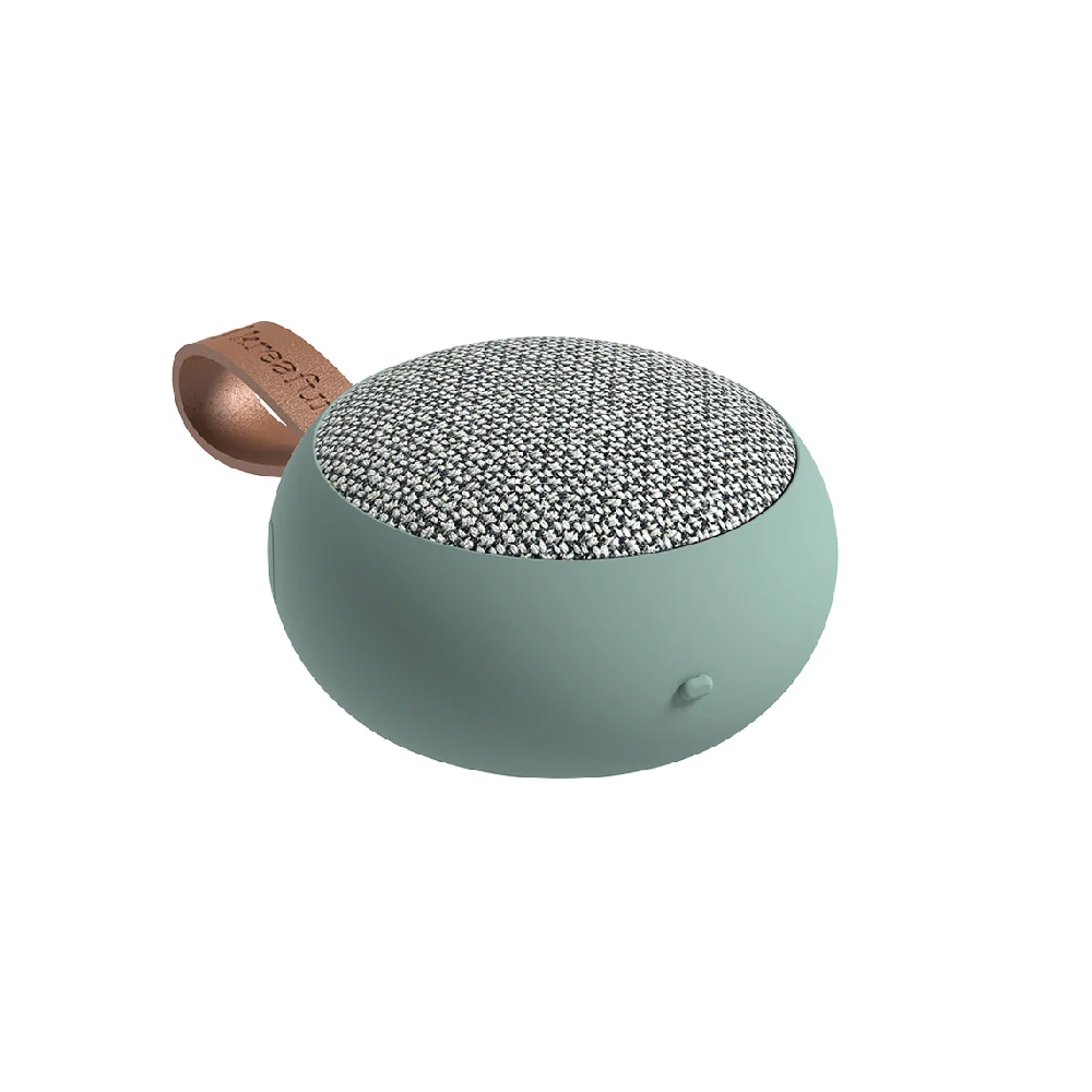KREAFUNK AGO II – Altoparlante Bluetooth Tessuto, Design Danese, 25 Ore Di Autonomia, USB-C, Materiali Riciclati, Colore River Blue