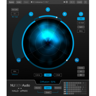 NUGEN Audio Halo Upmix Plug-in 雙聲道轉多聲道混音工具 (序號下載版)