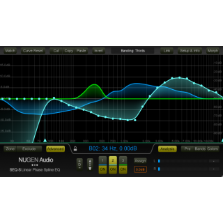 NUGEN Audio SEQ-S Linear Phase EQ Plug-in 線性相位等化器 (序號下載版)