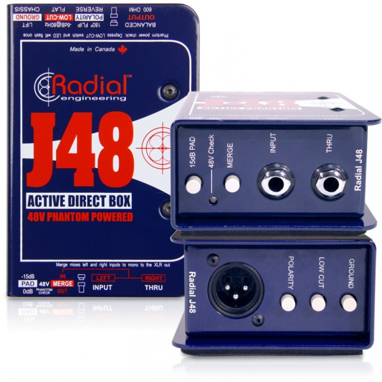 Radial J48 主動式 DI / Direct box