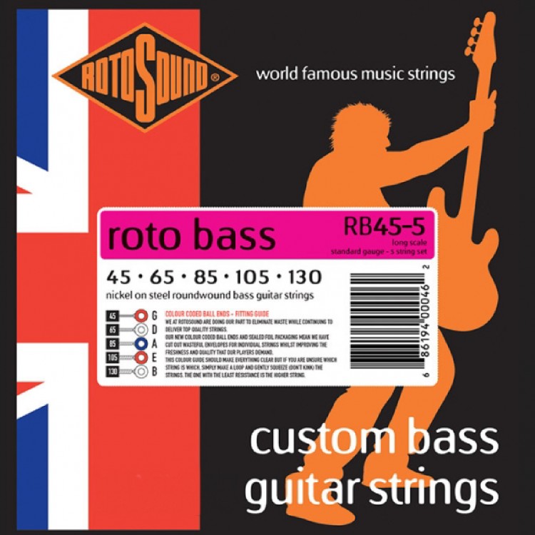 Rotosound Roto Bass 45-130 英製電貝斯弦 RB45-5