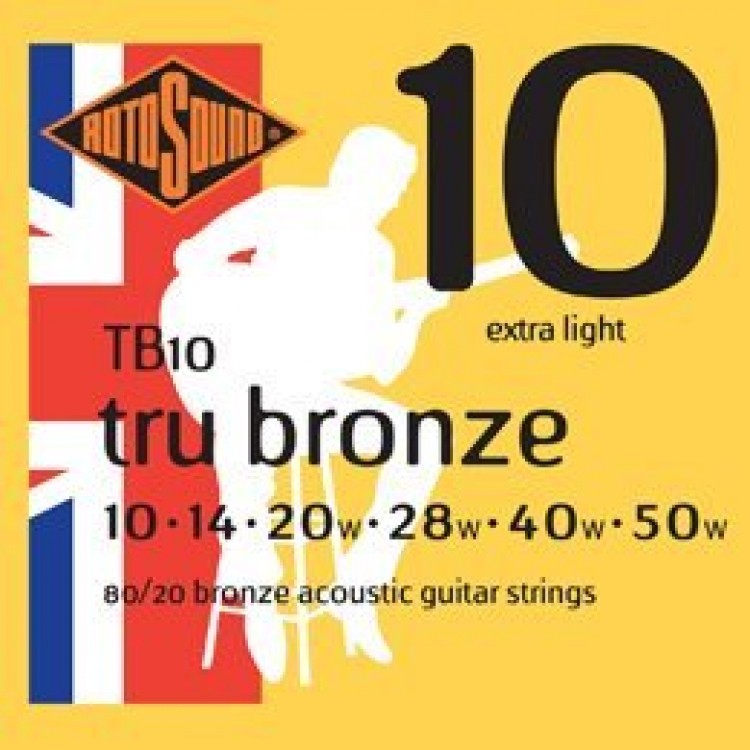 Rotosound Tru Bronze 10-50 英製木吉他青銅弦 TB10