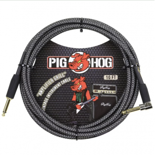 PIG HOG PCH20AGR 編織款導線 Amplifier Grill 20FT 1S1L 黑灰