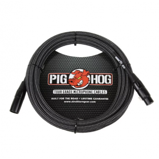 PIG HOG PHM10BKW 黑白編織 麥克風線 10ft