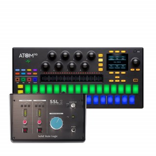Solid State Logic SSL 2 錄音介面 + Presonus ATOM SQ MIDI 控制器 ( 軟體控制器 )｜創作套裝
