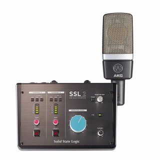 Solid State Logic SSL 2 錄音介面 + AKG C214 電容式麥克風｜錄音套裝